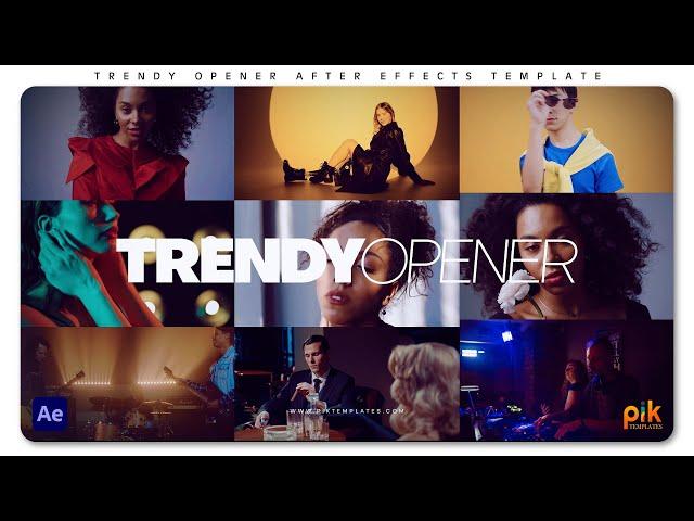 Trendy Opener - After Effects Template | Free Download | Pik Templates