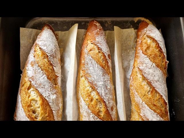 I don't buy bread anymore! The new perfect recipe for whole wheat baguettes