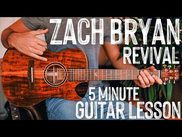 Revival Zach Bryan Guitar Tutorial // Revival Guitar Lesson #998