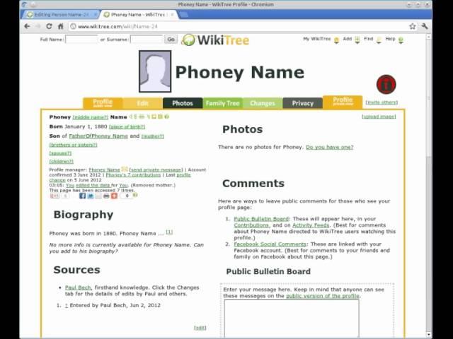 WikiTree: A basic tutorial for beginners