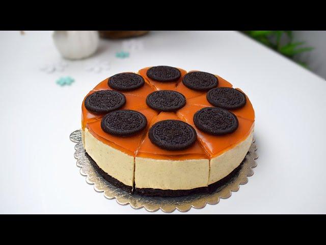 Oreo Caramel Cheesecake no bake :: easy recipe ASMR | Simona Callas #32