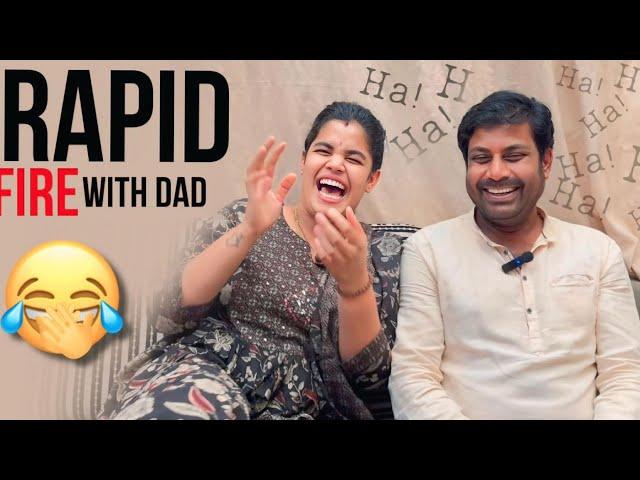 Rapid Fire with daddy// full fun// daughter, and dad, fun // #vlogs #vlog #viralvideo #video ￼