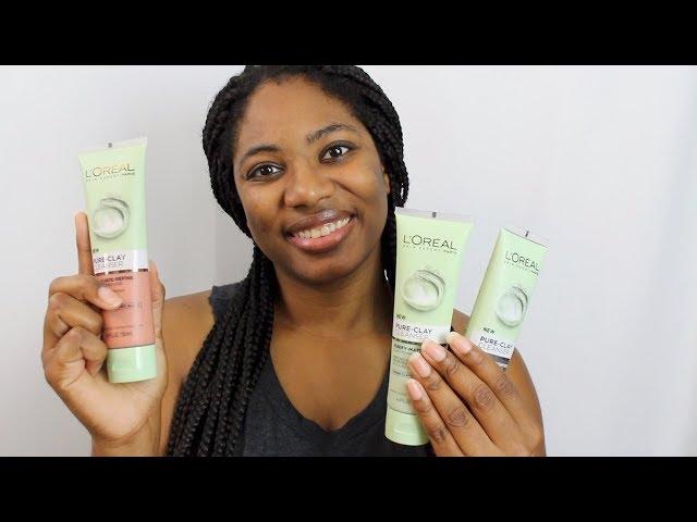 L'OREAL Pure Clay Cleansers First Impressions, Review, and Demo