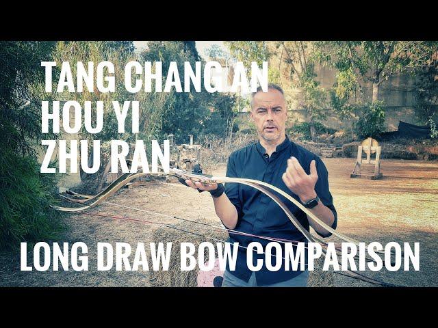 Zhu Ran vs. Hou Yi vs. Tang Chang An - Longdraw Bow Comparison