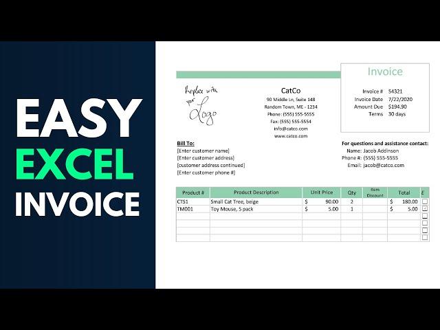 How to Create an Invoice in Excel for Your Business