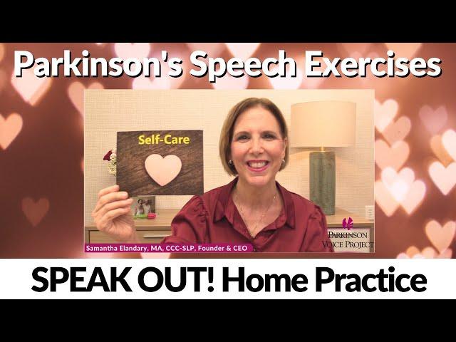 Parkinson's Speech Exercises: Self Care