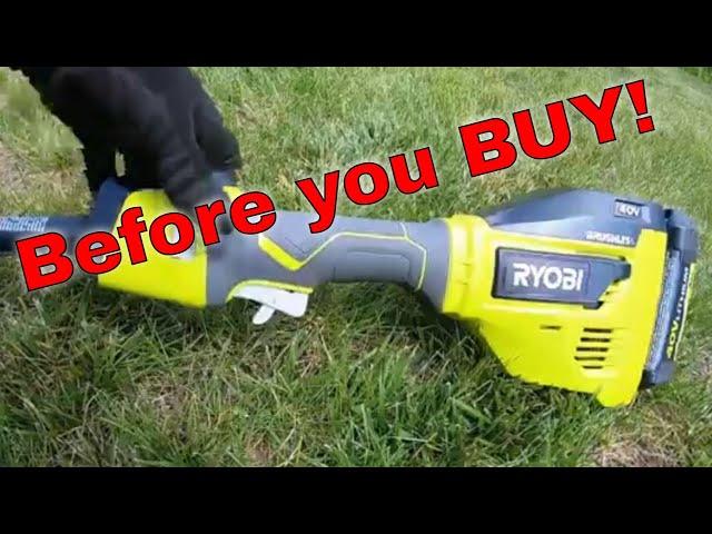 Ryobi 40V String Trimmer Brushless Battery Cordless Weed Wacker Review, how it works. #powertools