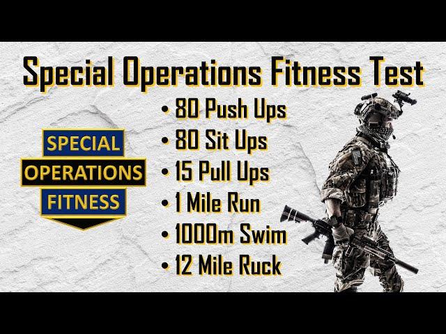 The Special Operations Fitness Test