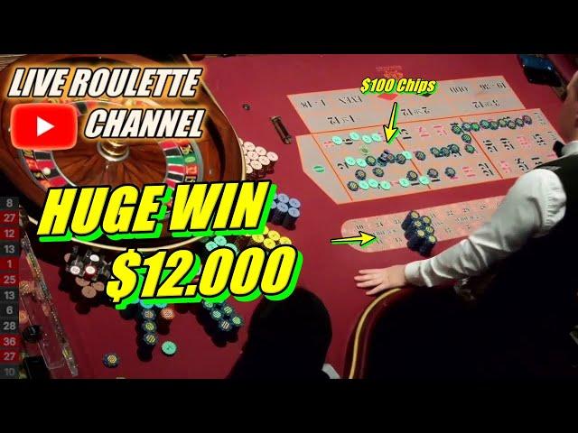  LIVE ROULETTE | HUGE WIN 12.000 In Real Vegas Casino  Exciting Morning Session  2024-09-12