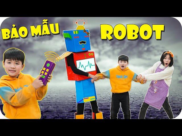 Bảo Mẫu Robot VS Bảo Mẫu Thật  Min Min TV Minh Khoa