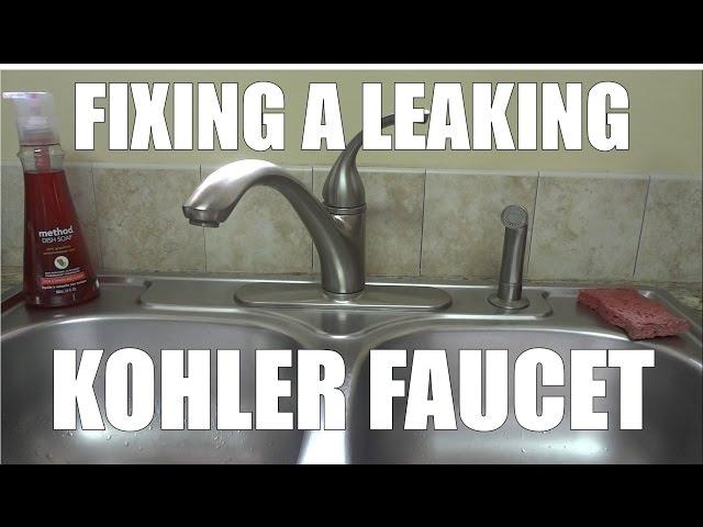 Fixing a leaking faucet by replacing the o'ring and cartridge from a Kohler Forte