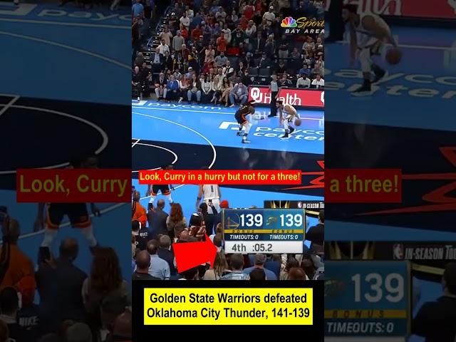 Have you seen Steph Curry in a hurry but not for a three?Night, night #shorts #reaction #highlights