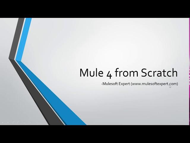 Mulesoft Training Mule 4 from Scratch