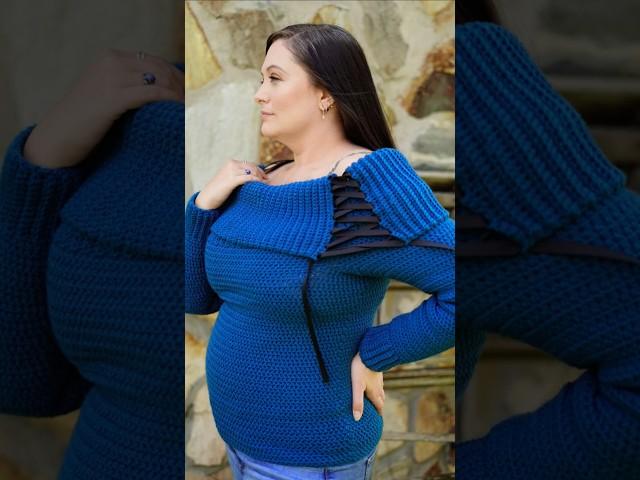 Crochet a sweater with me -New #crochet #pattern Tutorial on @JourneyChanelDesigns  /Size Inclusive