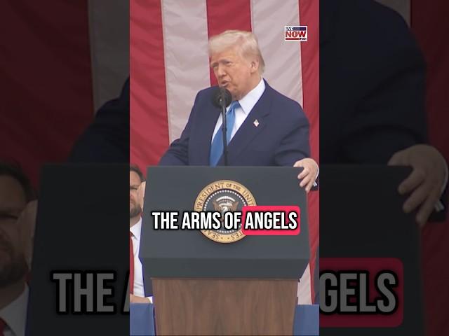 President Donald Trump delivers more remarks at Arlington National Cemetery on Memorial Day