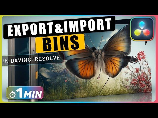 How to Export and Import BINS in Davinci Resolve