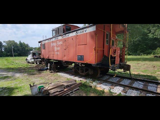 Moving A Railroad Caboose!! Awesome Experience!!