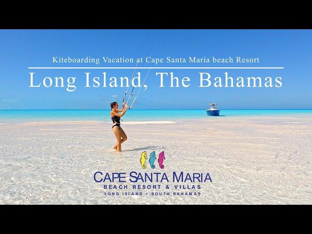 Bahamas Kitesurfing: Kiteboarding vacation at Cape Santa Maria Resort in Long Island.