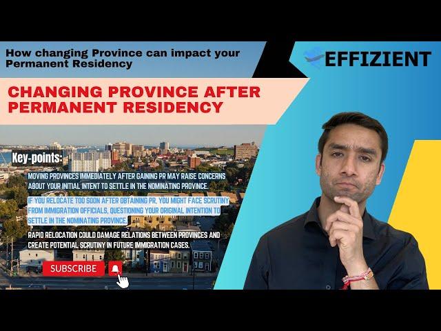 Changing Province after Permanent Residency