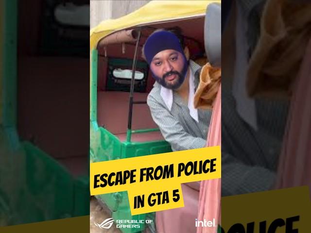 BEST ESCAPE from POLICE in GTA RP #shorts #tlrp #rp