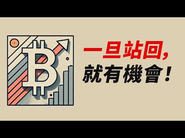 BTC一旦站回，就有機會！62500是關鍵⋯⋯