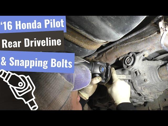 '16 Honda Pilot - Rear Driveline, Broken Bolts & Crappy Aftermarket Cats