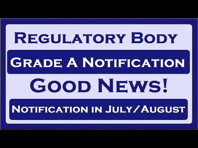 Good News about One Regulatory Body Notification!
