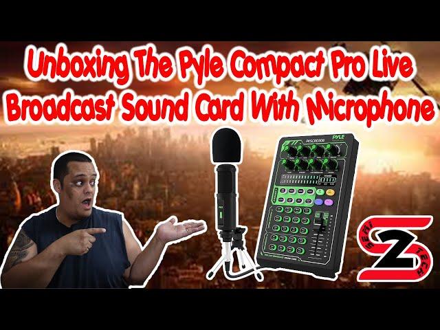 Unboxing The Pyle Compact Pro Live Broadcast Sound Card With Microphone