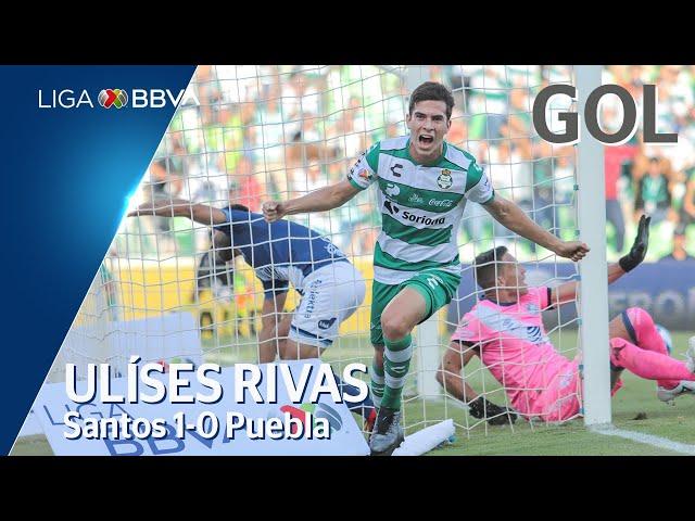 Gol de U. Rivas | Santos Laguna 1 - 0 Puebla | Apertura 2019  - Jornada 4 | LigaBBVAMX