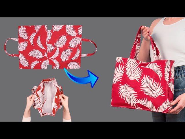 You will be surprised how easily you can sew this tote bag!