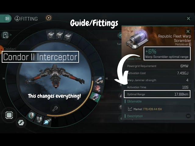 [[EVE ECHOES]] Condor Interceptor II - Guide/Fittings - The Scramceptor