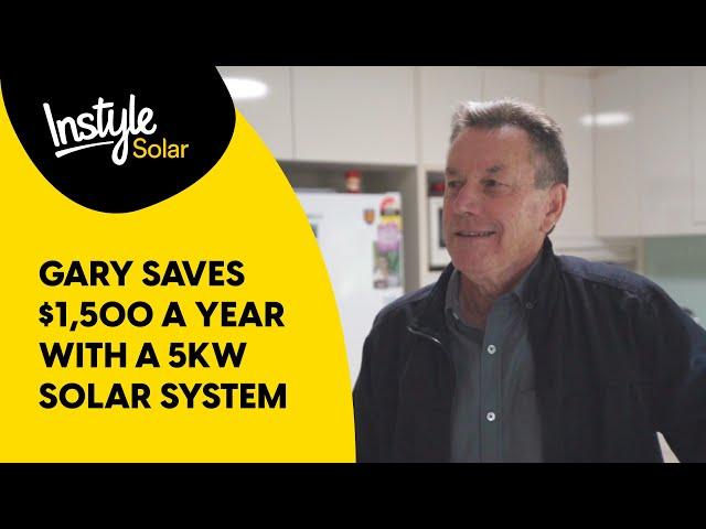 Gary is saving $1,600 a year with his Instyle Solar system
