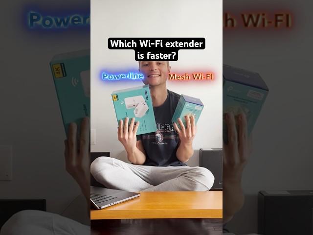 Which Wi-Fi extender is faster? Power line vs. Mesh Wi-Fi #wifi #tech