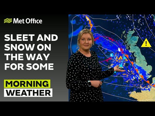 18/11/24 – Chilly and wet – Morning Weather Forecast UK – Met Office Weather