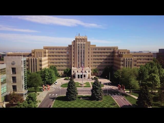 Anschutz Medical Campus drone view