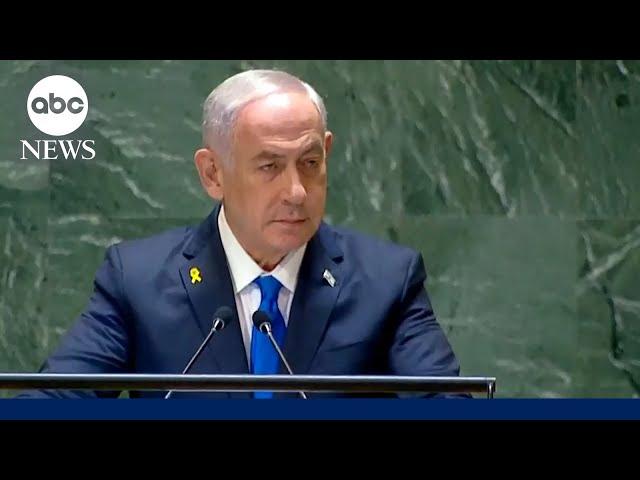 LIVE: Israeli PM Benjamin Netanyahu delivers speech to world leaders at UN General Assembly