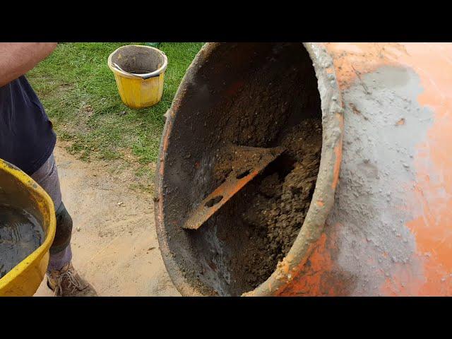 HOW TO: Mix concrete with a mixer (5:1)