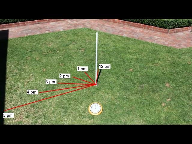 Time from Sticks and Shadows - Making a Sundial