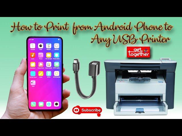 Print From Android Phone to Any USB Printers | Print Direct From Mobile via OTG & USB Cable.