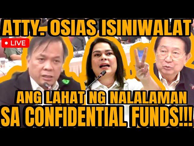 ATTY. OSIAS IBINUNYAG NA NAKATANGGAP NG SOBRE GALING SA CONFIDENTIAL FUNDS!