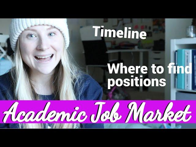 What the Academic Job Market is Like! // Applying for Professor Positions