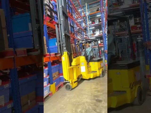 Godrej AFL(Articulated forklift truck) operated in whereHouse