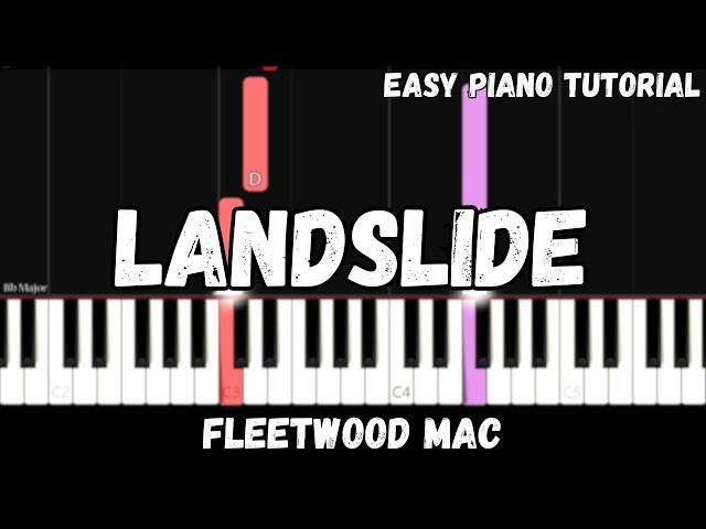 Fleetwood Mac - Landslide (Easy Piano Tutorial)