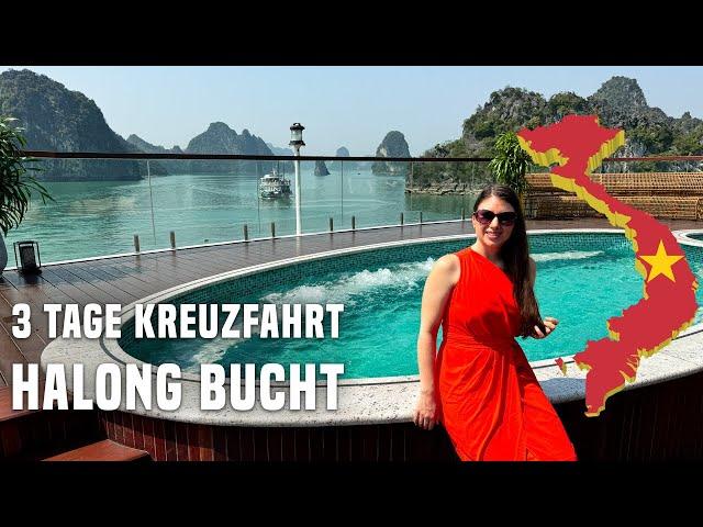 Kreuzfahrt in der berühmten Halong Bucht in Vietnam -  3 Tage umringt von atemberaubenden Felsen