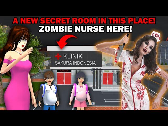 THERE'S NEW ZOMBIE NURSE HAUNTED HORROR SECRET ROOM IN THIS PLACE || SAKURA SCHOOL SIMULATOR