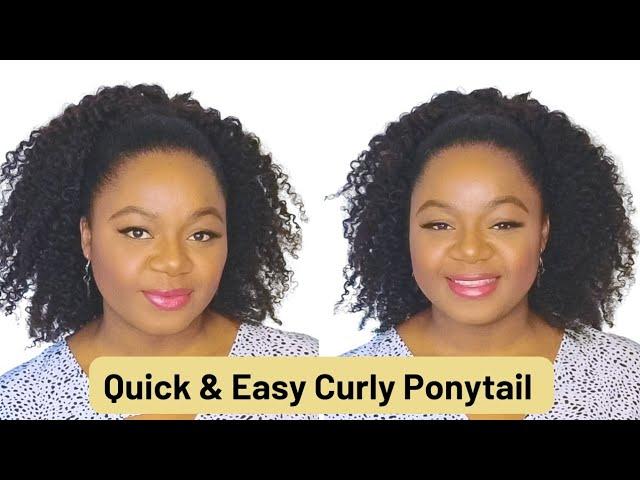 Quick & Easy Curly Ponytail Protective Hairstyle | Yasser K