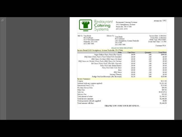 New Catering Software Feature: "Print All" Function