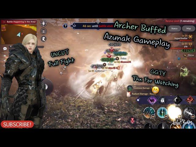 Black Desert Mobile Archer Azunak After Buffed, When nub try hard to be Pro Archer , GGTY 