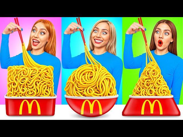 Geometric Shape Food Challenge | Funny Moments by Super Hyper DO