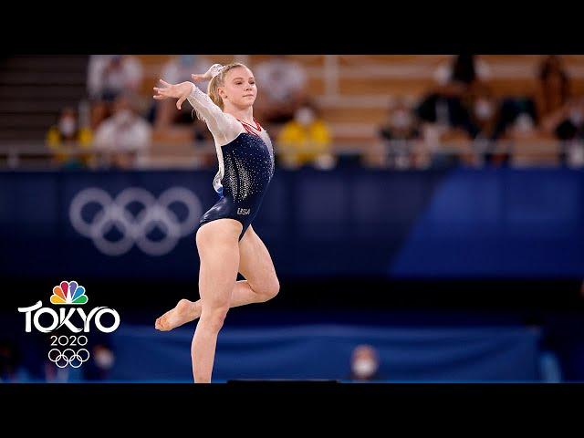 Jade Carey's full gold medal winning floor routine at Tokyo Olympics | NBC Sports